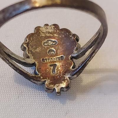 Sterling Silver Rings w Large Stones (P-BBL)