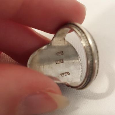 Sterling Silver Rings w Large Stones (P-BBL)