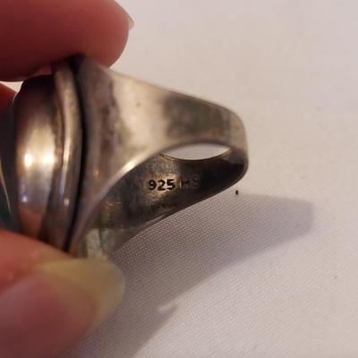 Sterling Silver Rings w Large Stones (P-BBL)