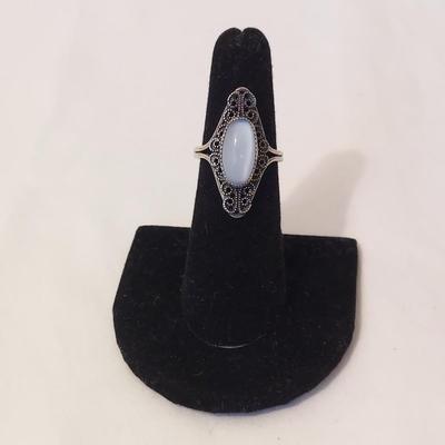 Sterling Silver Rings w Large Stones (P-BBL)