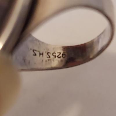 Sterling Silver Rings w Large Stones (P-BBL)