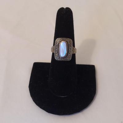 Sterling Silver Rings w Large Stones (P-BBL)