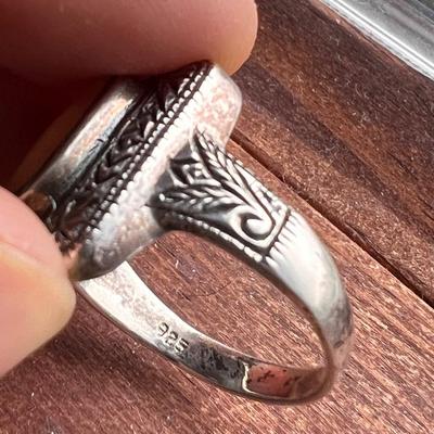 Sterling Silver Rings w Large Stones (P-BBL)