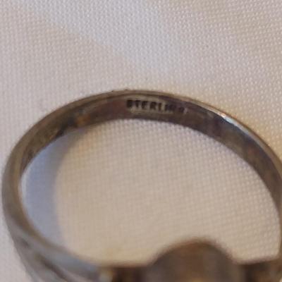 Sterling Silver Rings w Large Stones (P-BBL)