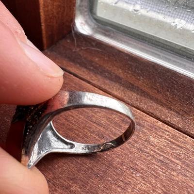 Sterling Silver Rings w Large Stones (P-BBL)