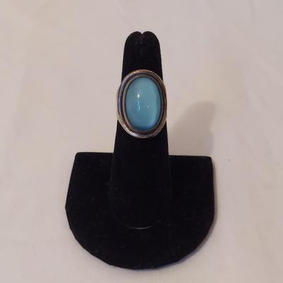 Sterling Silver Rings w Large Stones (P-BBL)