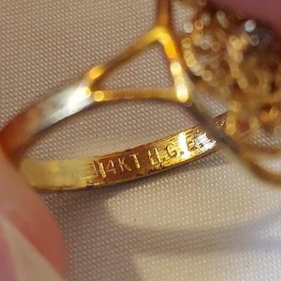 Five 14K/18K Gold Plated Rings (P-BBL)