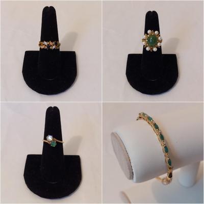 Gold and Jade Jewelry (P-BBL)