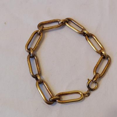 Gold and Stone Scarab Necklace and Bracelet (P-BBL)