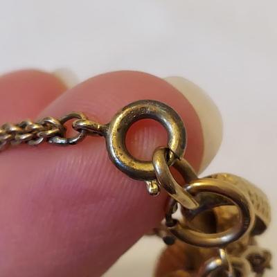 Gold and Stone Scarab Necklace and Bracelet (P-BBL)