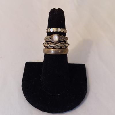 Sterling Silver Rings (P-BBL)