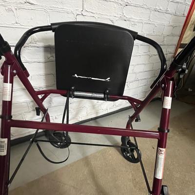 Guardian 4 Wheel Walker w/ Seat & Brakes