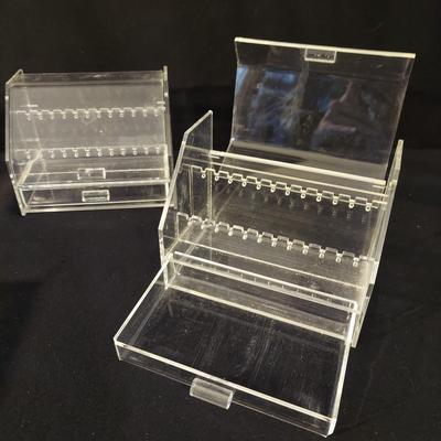 Post Back Earrings w/ Acrylic Storage Containers (P-BBL)