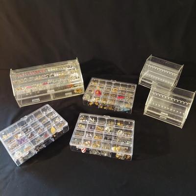 Post Back Earrings w/ Acrylic Storage Containers (P-BBL)