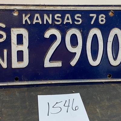 Vintage License Plate