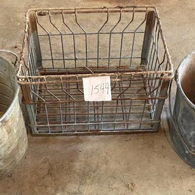 Vintage Basket and Buckets