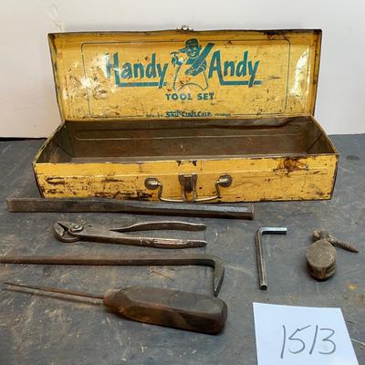 Vintage Handy Andy Tool Box and More