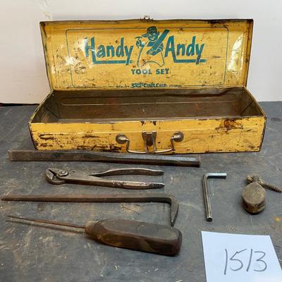 Vintage Handy Andy Tool Box and More