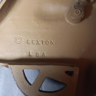 2 METAL SEXTON ANTIQUE CAR WALL HANGINGS