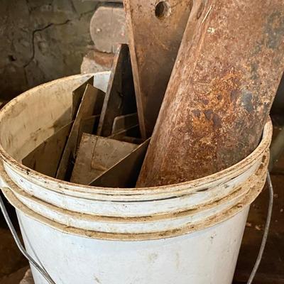 Bucket of Plate Pieces