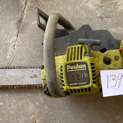 Poulan 2150 Chain Saw