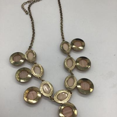 Light pink peach vintage NY Necklace