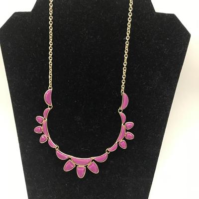 Lavender colored design necklace