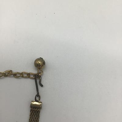 Antique flower pendant choker necklace