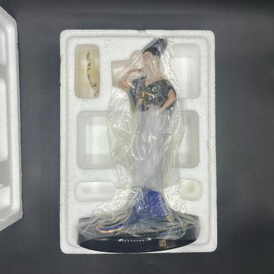House of Erte Figurine â€œMoonlight Mystiqueâ€ NIB Franklin Mint Collectible Porcelain