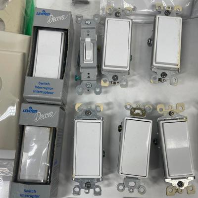 Wall Switch and Switch Plate Cover Lot