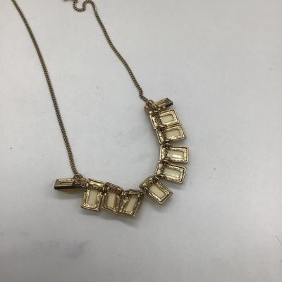 Unique golden toned necklace