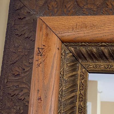 Ornate Wood Framed Mirror