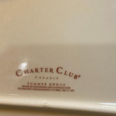 Lot of Charter Club Summer Grove China Set (40 Piece Set!)