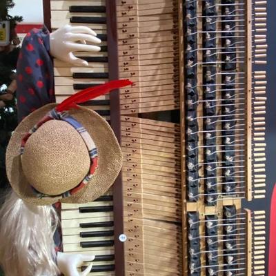 Folk Art Wall Piano Display