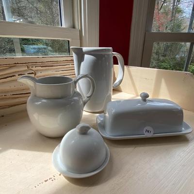 Assorted White Kitchen Ware Lot