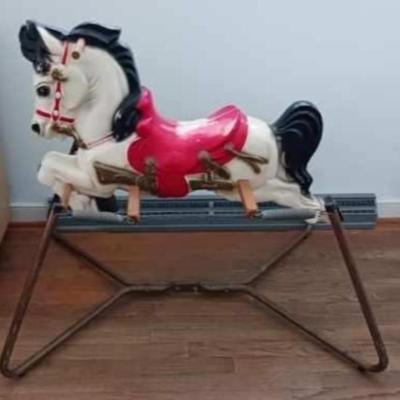 Vintage prancer pony spring bounce riding toy