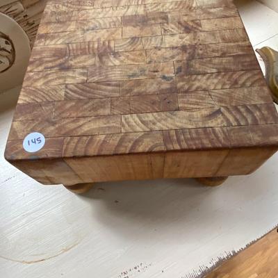 Elevated Butcher's Chopping Block