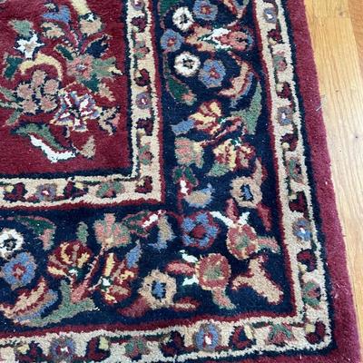 LARGE 58 x 90 Tufted Wool Pile Rug