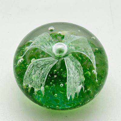 LOT 31K: Handblown Glass Paperweights - Bohemia Crystal & More