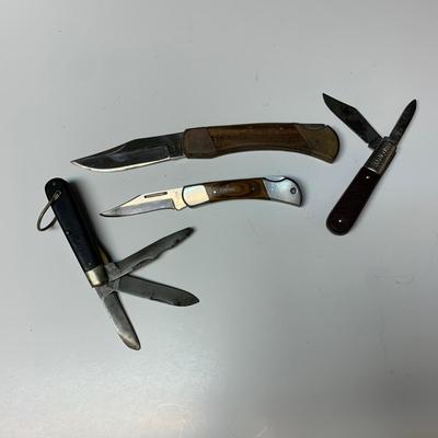 LOT 47 B: Vintage Bowie Knife, Military Multi Tool, Ridge Runner Pocket Knife & More