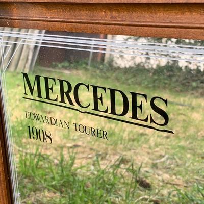 LOT 52 K: Mercedes Edwardian Tourer 1908 Mirrored Sign & Cheyenne Saloon & Opera House Mirrored Bar Sign
