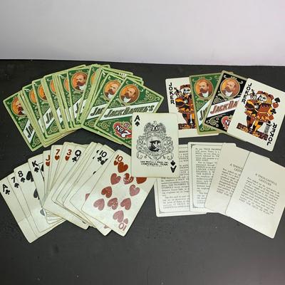 LOT 60 B: Vintage Johnson Card Shuffler, Jack Daniel's Gentlemen's Playing Cards, Jack Daniel's Baseball Hat & More