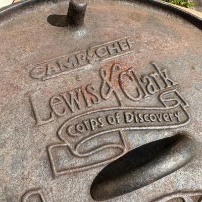 LOT 61P: Lewis and Clark Camp Chef Cast Iron Dutch Oven