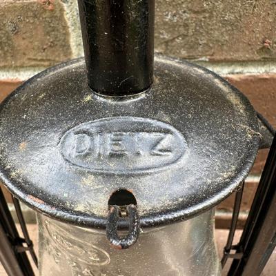 LOT 67P: Dietz # 40 Lantern w/ Original Red Glass & More Dietz Glass Lanterns