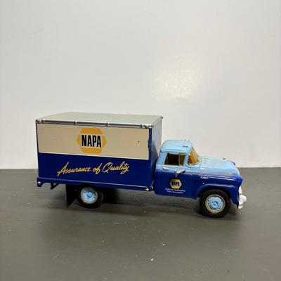LOT 289B: Vintage Mack Truck Hood Emblem w/ Metal Toy Cars - Tonka, Hess, Napa & More