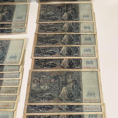Foreign Reich Bank Notes 1910 Marks