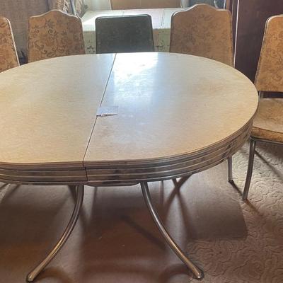1950s Chrome and Formica Table and Chairs