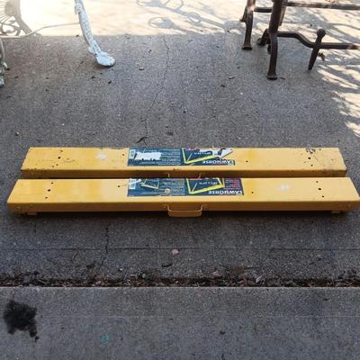 PAIR OF PRO FOLDING STEEL SAWHORSES