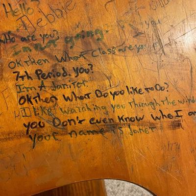 Grafitti School Desk