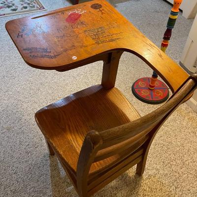 Grafitti School Desk